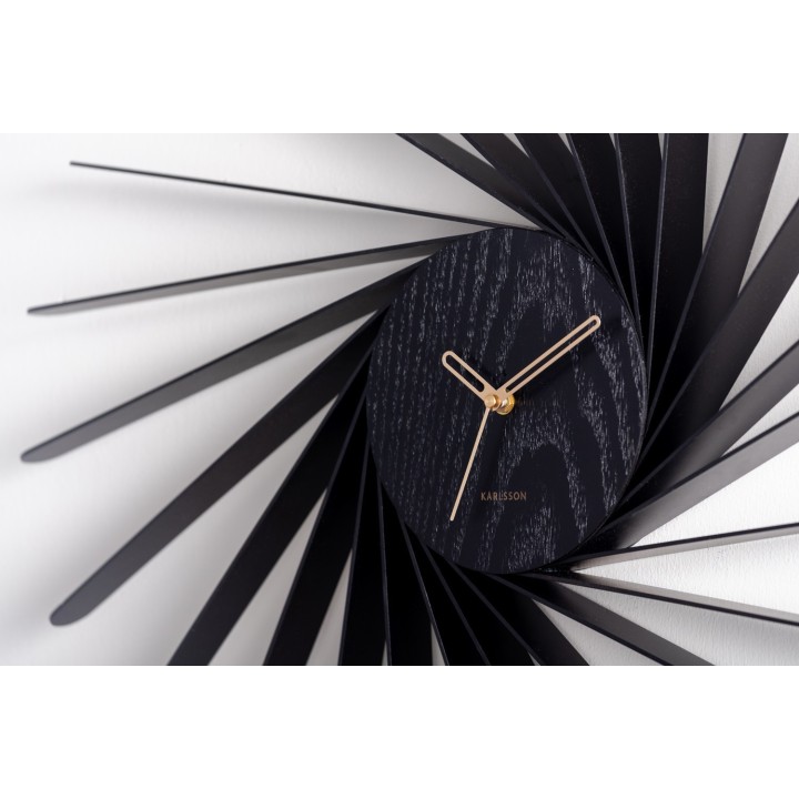 Karlsson Orologio Helix XL nero e oro Ø 68 cm
