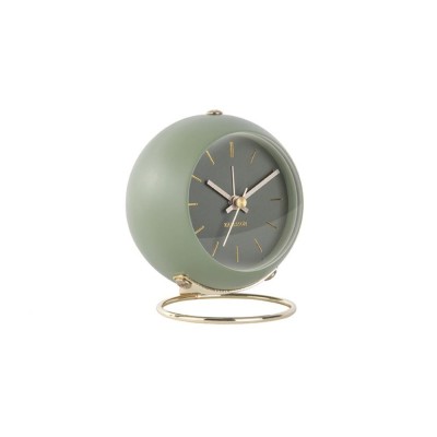Alarm clock Globe moss green, Des.A
D. 9,5cm, H.10