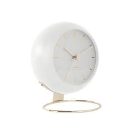Karlsson Orologio da tavolo Globe bianco Ø 21 cm