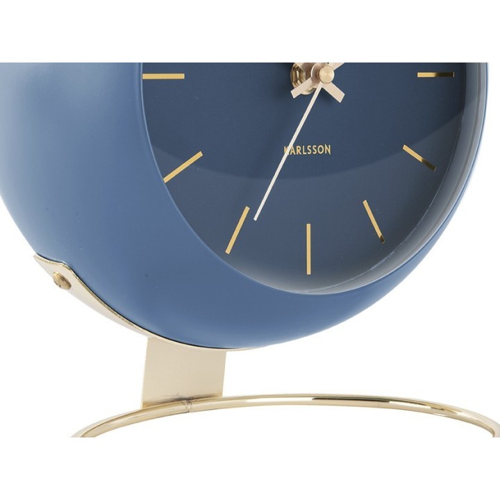 Karlsson Orologio da tavolo Globe blu Ø 21 cm