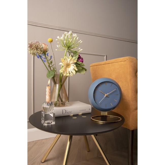Table clock Globe dark blue, Des. Ar
D. 21cm, H. 2
