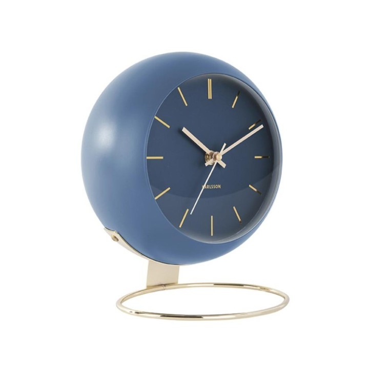 Karlsson Orologio da tavolo Globe blu Ø 21 cm