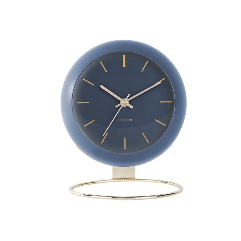 Table clock Globe dark blue, Des. Ar
D. 21cm, H. 2