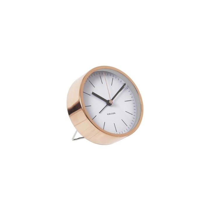 Karlsson Sveglia Minimal rame con quadrante bianco