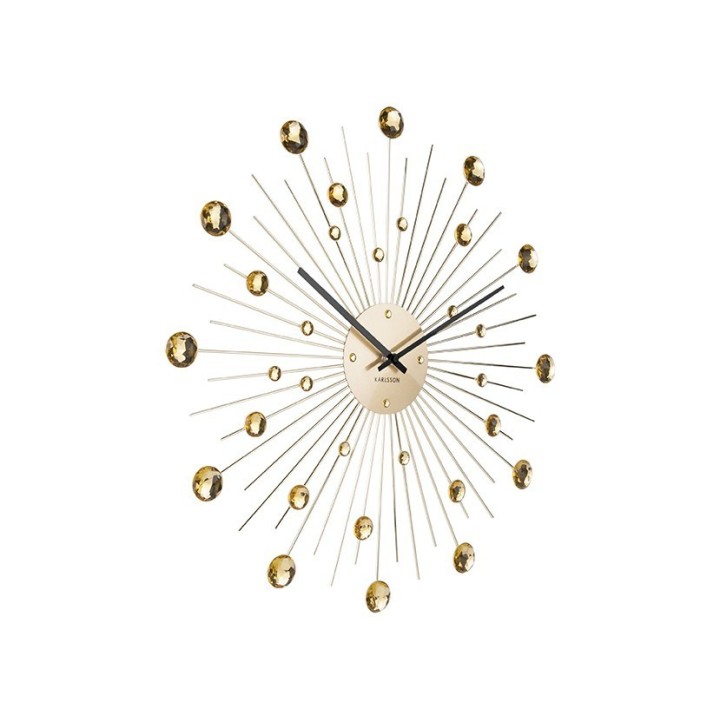 Karlsson Orologio Sunburst Crystal oro Ø 50 cm