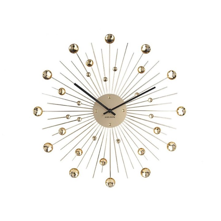 Karlsson Orologio Sunburst Crystal oro Ø 50 cm