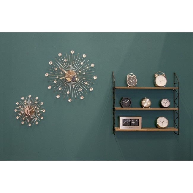 Wall clock Sunburst crystal large
D. 50cm, Excl. 1