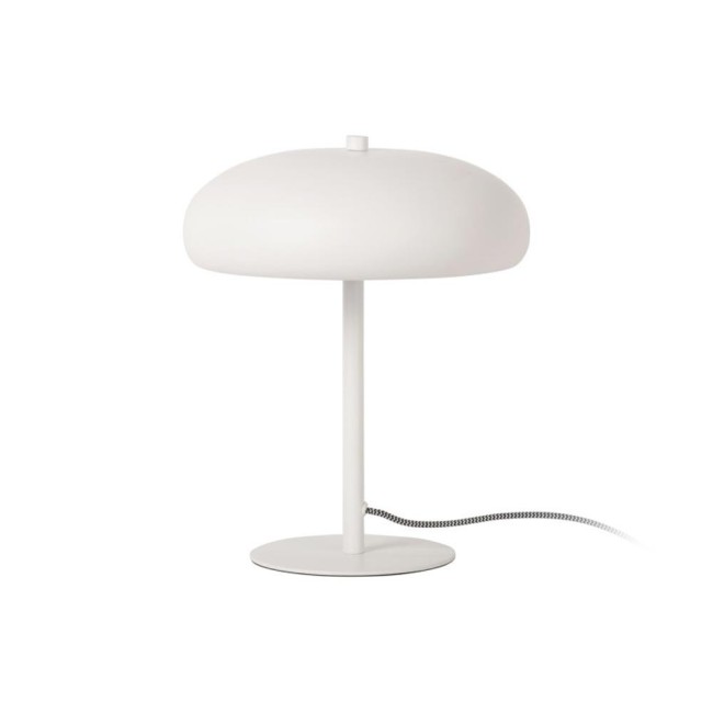 Table lamp shroom iron white