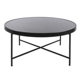 Karlsson Tavolino Smooth XL in metallo nero Ø 82,5 cm