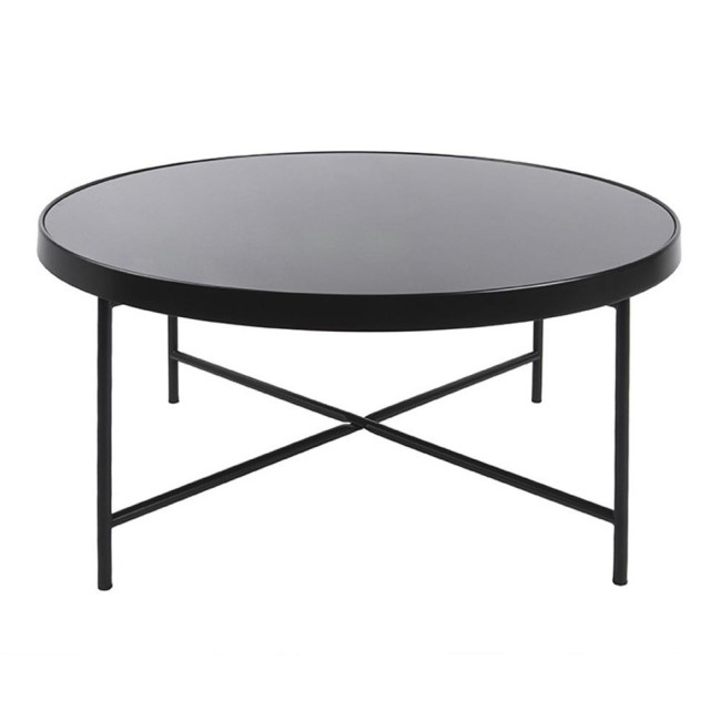 Coffee Table Smooth XL Karlsson – Tavolino da Salotto Moderno in Metallo Nero