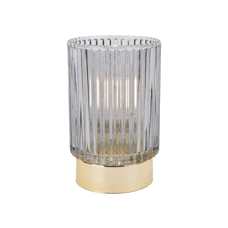 Lampada Votiva LED Grey Karlsson in Vetro...