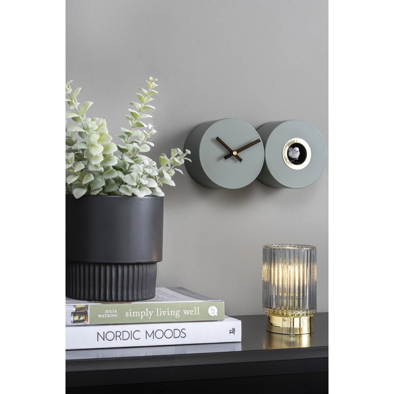 Lampada Votiva LED Grey Karlsson in Vetro...