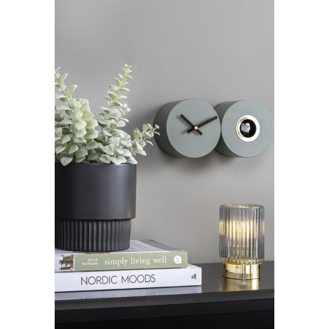 Lampada Votiva LED Grey Karlsson in Vetro...