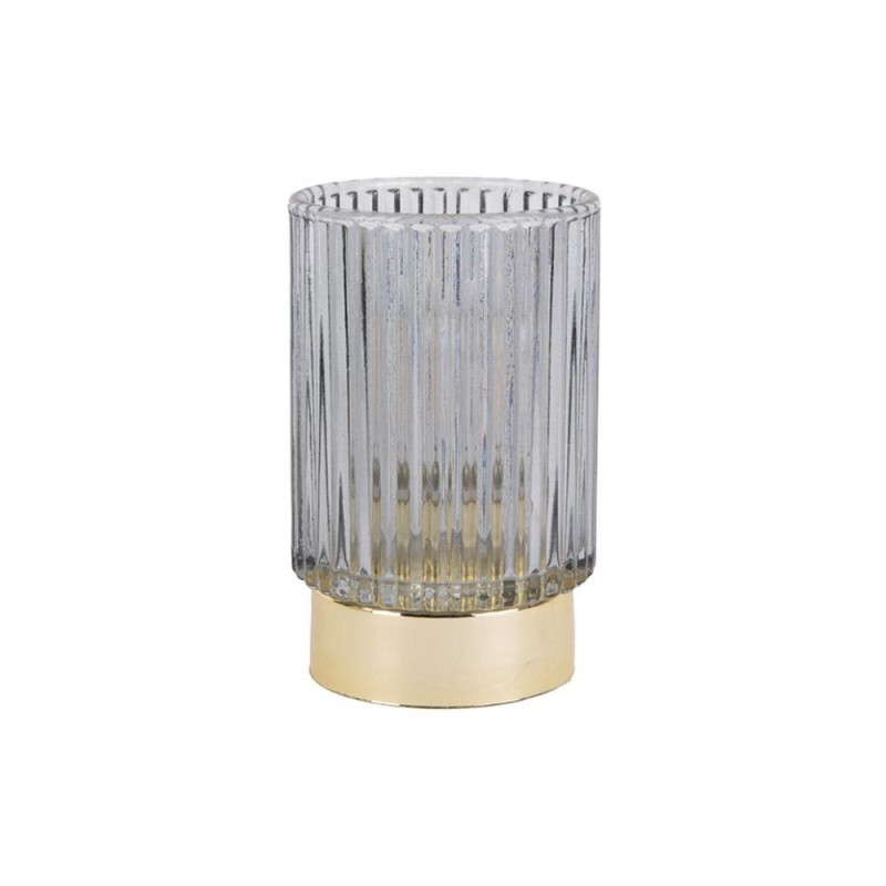 Lampada Votiva LED Grey Karlsson in Vetro Ø8,5x13 cm