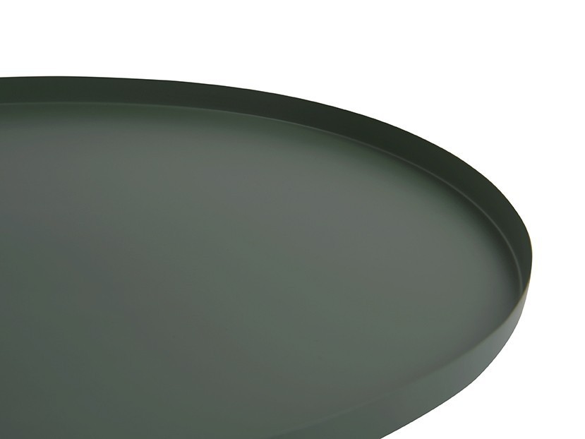 Karlsson vassoio rotondo minimal Tray verde Ø39,5cm - Candida Celiento