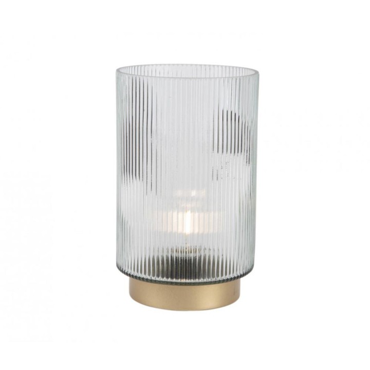 Karlsson Lampada votiva LED Tube in vetro alta 24,5 cm