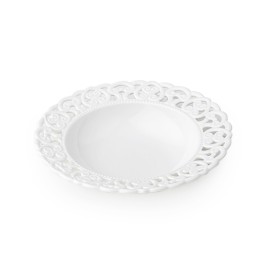 Hervit box 2 piatti fondi porcellana traforata cod. 26885