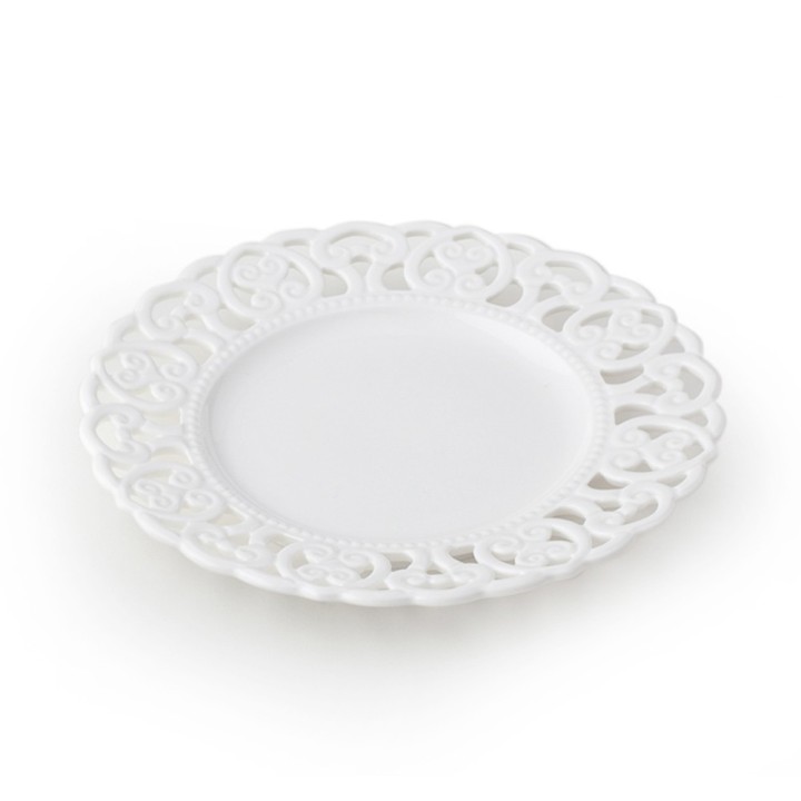 Hervit box 2 piatti piani porcellana traforata cod. 26883