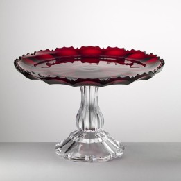 Mario Luca Giusti Alzata Girasole rossa in acrilico Ø 33 cm
