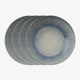 Arthur Krupp Set di 4 piatti pizza Sunlight Blue Ø 32 cm