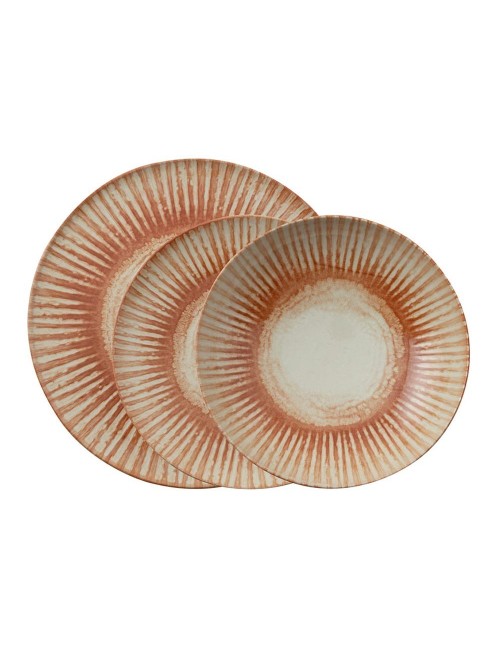 Set 12 Pezzi Sunlight Red Stoneware