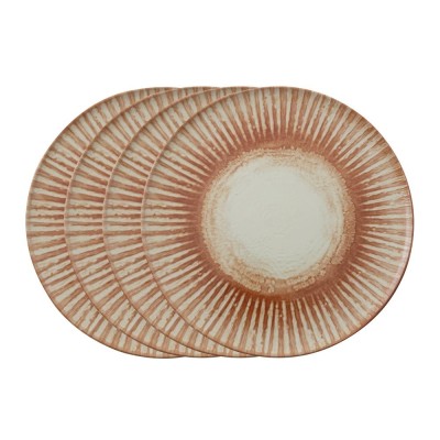 Set 4 Piatti Pizza 32Cm Sunlight Red Stoneware