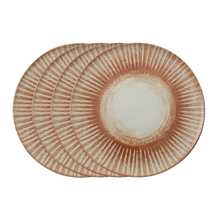 Arthur Krupp Set di 4 piatti pizza Sunlight Red Ø 32 cm