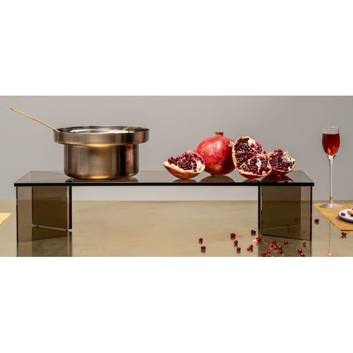 KnIndustrie Centrotavola Gastronomico in vetro 60 × 20 cm