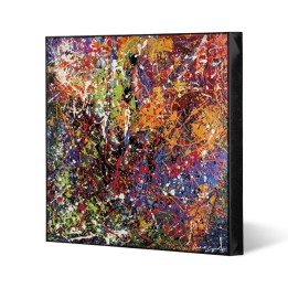 Egan Quadro Non è Pollock rosso su tela 50 × 50 cm
