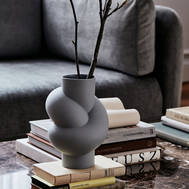 Rosenthal Vaso Node Lava grigio alto 25,5 cm