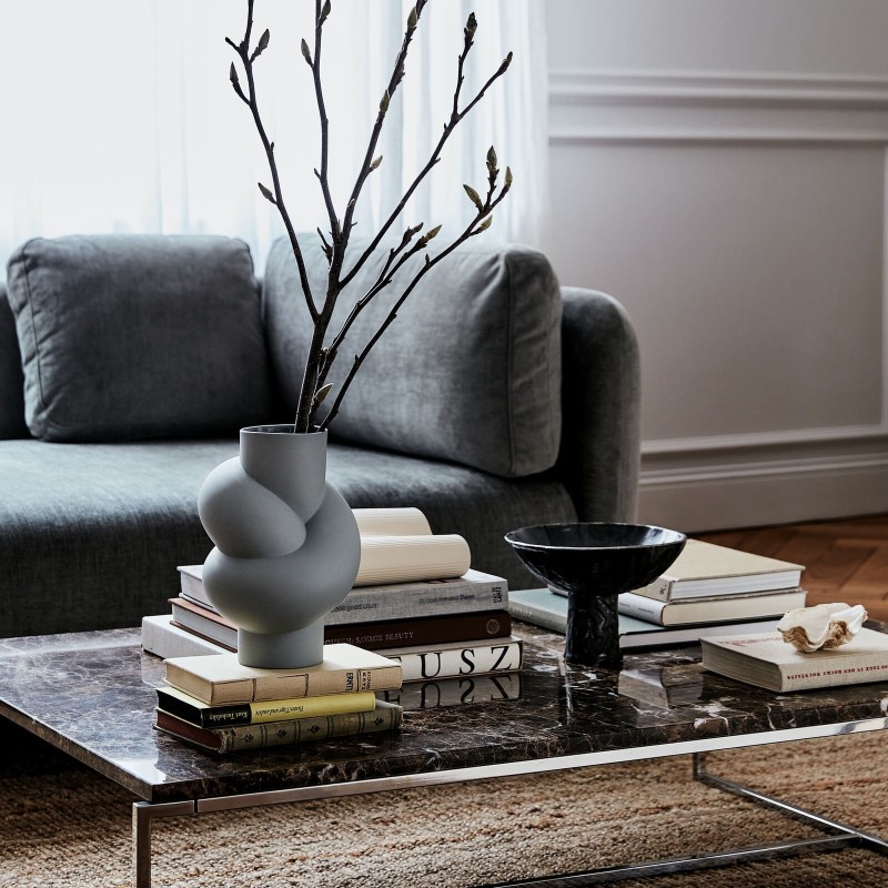 Rosenthal vaso da tavolo Node Lava grigio H25.5cm