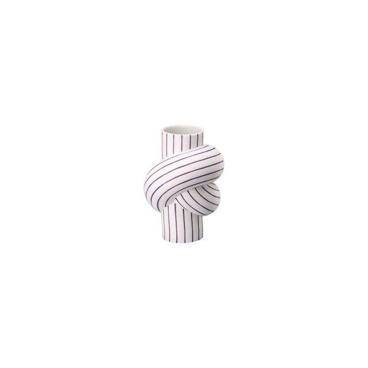 Rosenthal Vaso Node Stripes Plum 11,7 cm