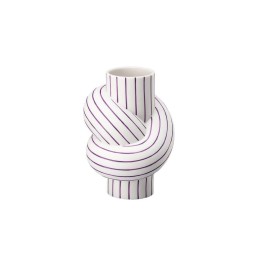 Rosenthal Vaso Node Stripes Plum 11,7 cm