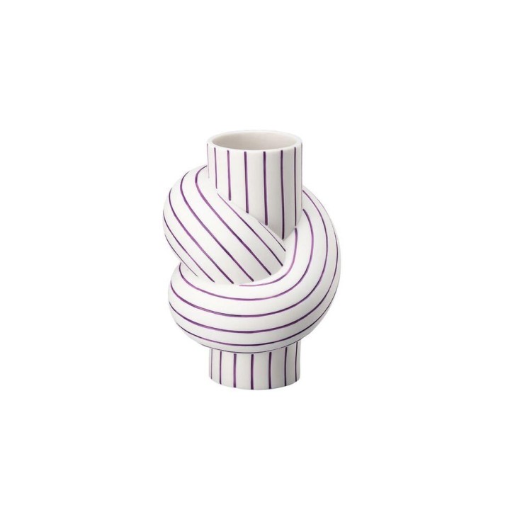 Rosenthal Vaso Node Stripes Plum 11,7 cm