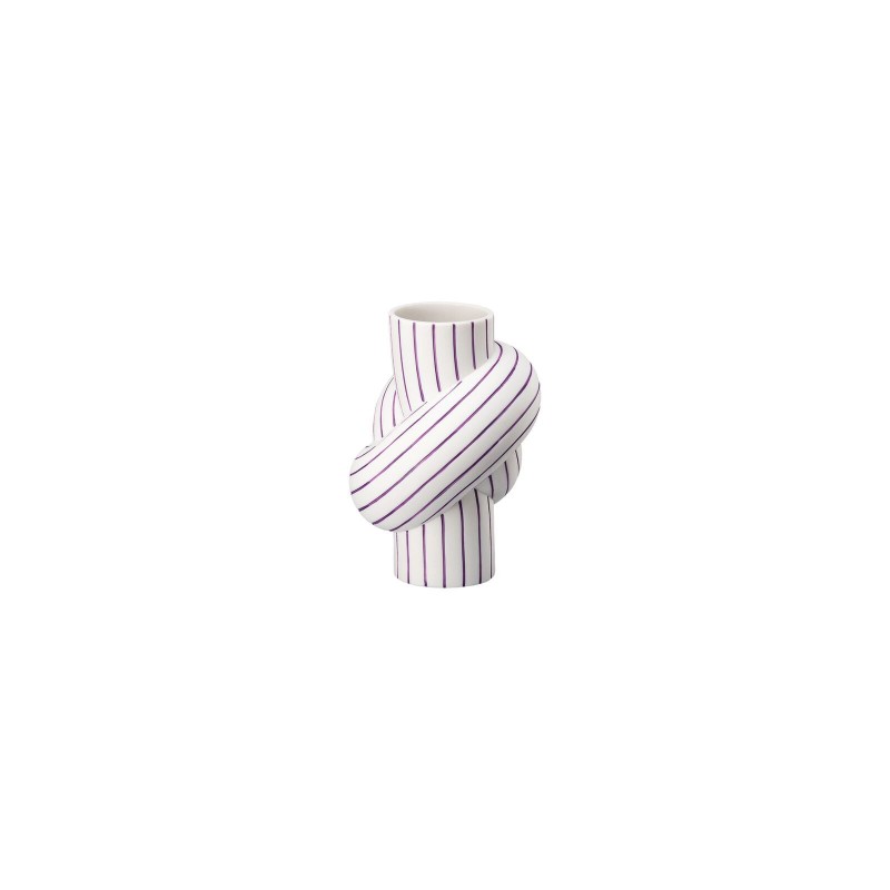 VASO 12 CM NODE STRIPES PLUM