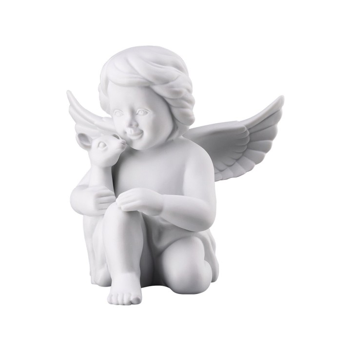 Rosenthal Angelo con Bambi grande porcellana alto 13,9 cm