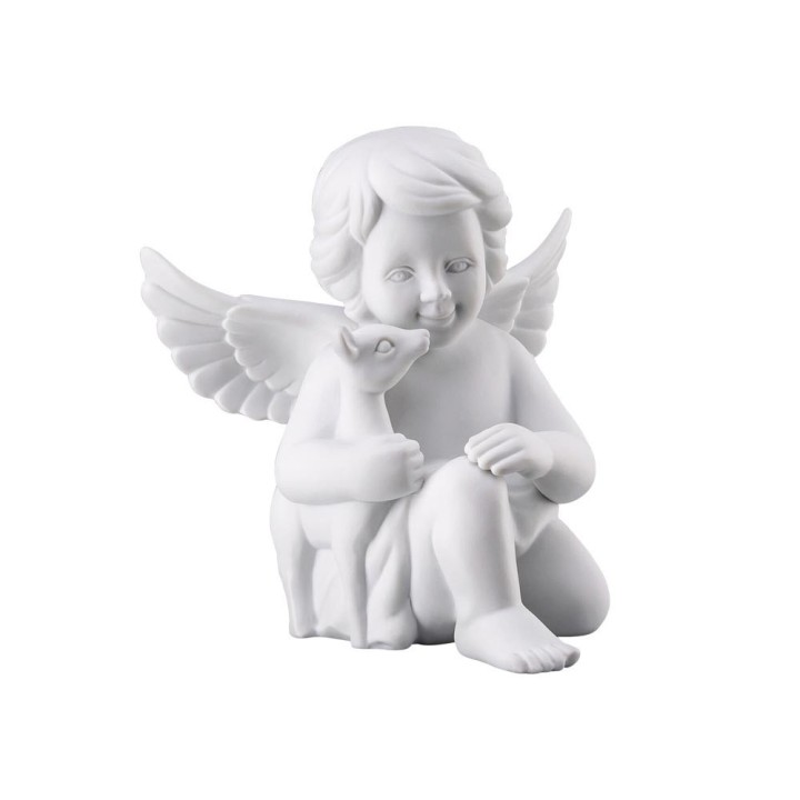 Rosenthal Angelo con Bambi grande porcellana alto 13,9 cm