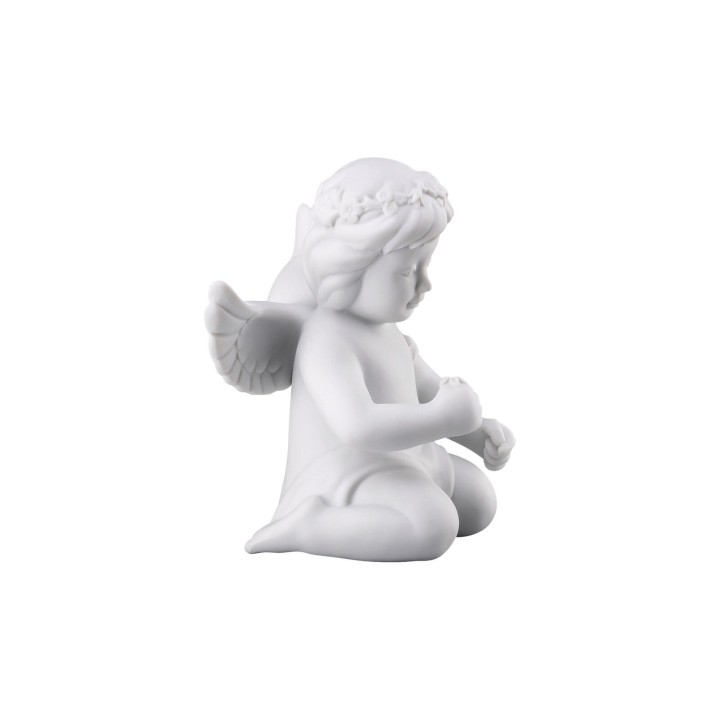 Rosenthal Angelo con corona di fiori medio alto 10,2 cm