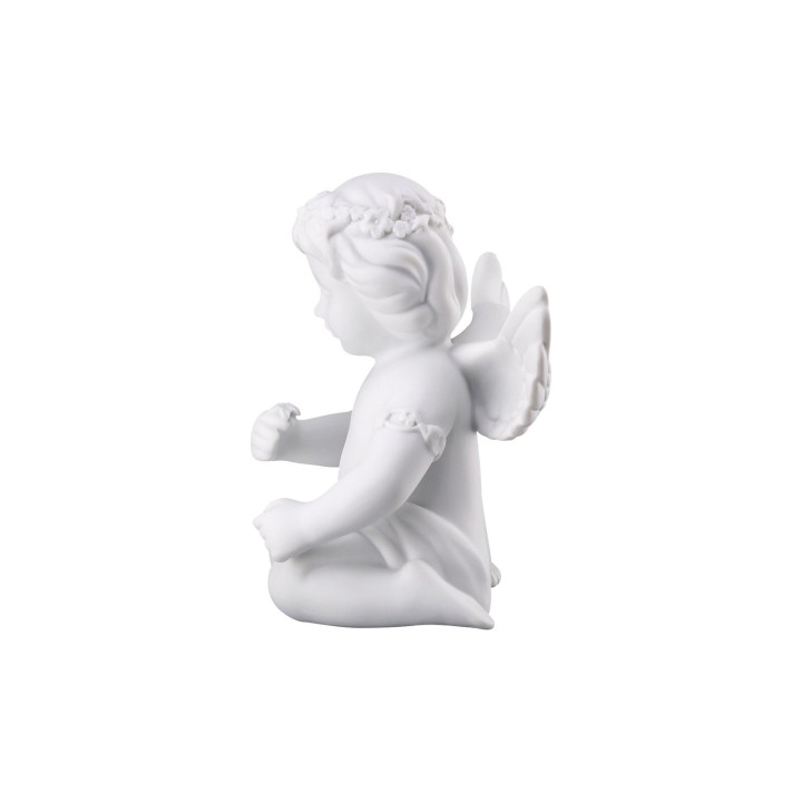 Rosenthal Angelo con corona di fiori medio alto 10,2 cm