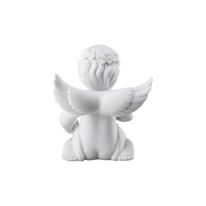 Rosenthal Angelo con corona di fiori medio alto 10,2 cm