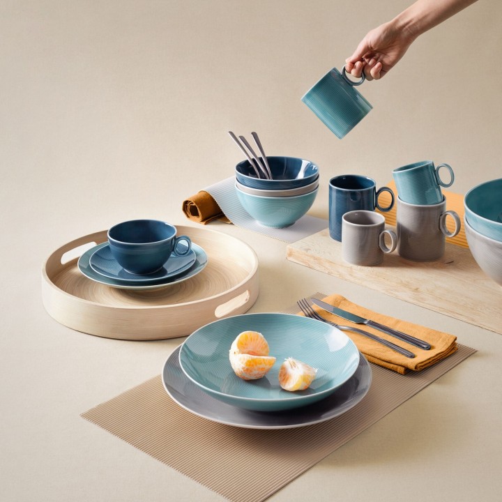 Rosenthal Servizio di piatti Loft Ice Blue 18 pezzi