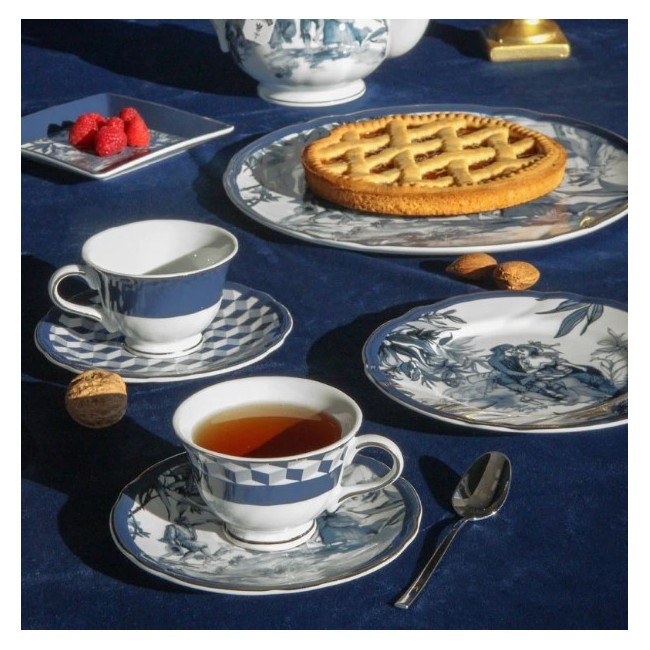 SET 2 TAZZINE THE PORCELLANA - VERSAILLES