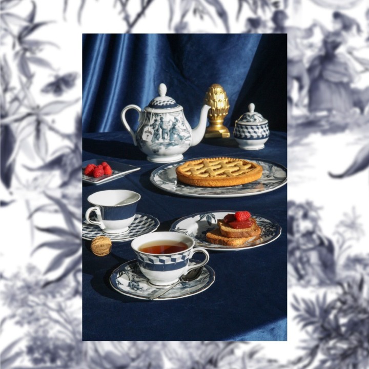 Baci Milano Zuccheriera Versailles in porcellana alta 12 cm