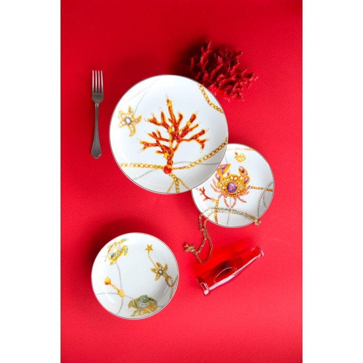 Baci Milano Set di 6 piatti da frutta Portofino Ø 21 cm