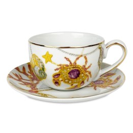 Baci Milano Tazza da colazione Portofino con piattino