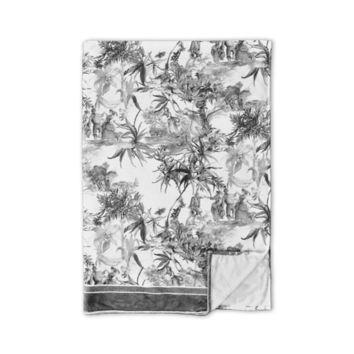 Baci Milano Plaid Versailles grigio 130 × 180 cm