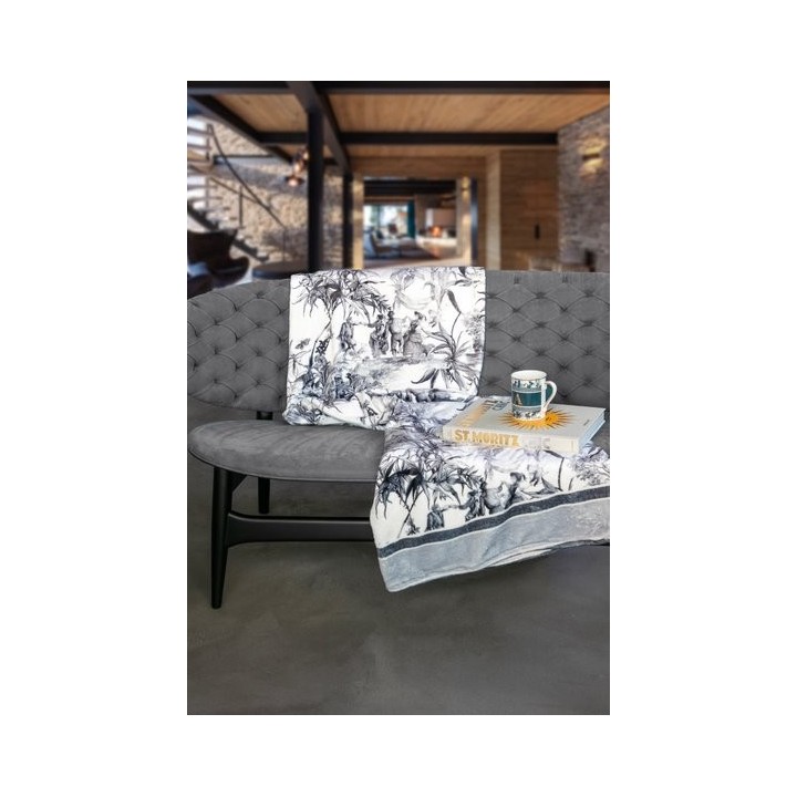 Baci Milano Plaid Versailles grigio 130 × 180 cm