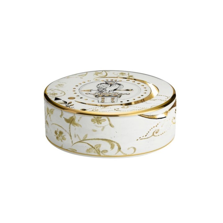 Baci Milano Scatola Kosmo Gufo porcellana Ø 13 cm