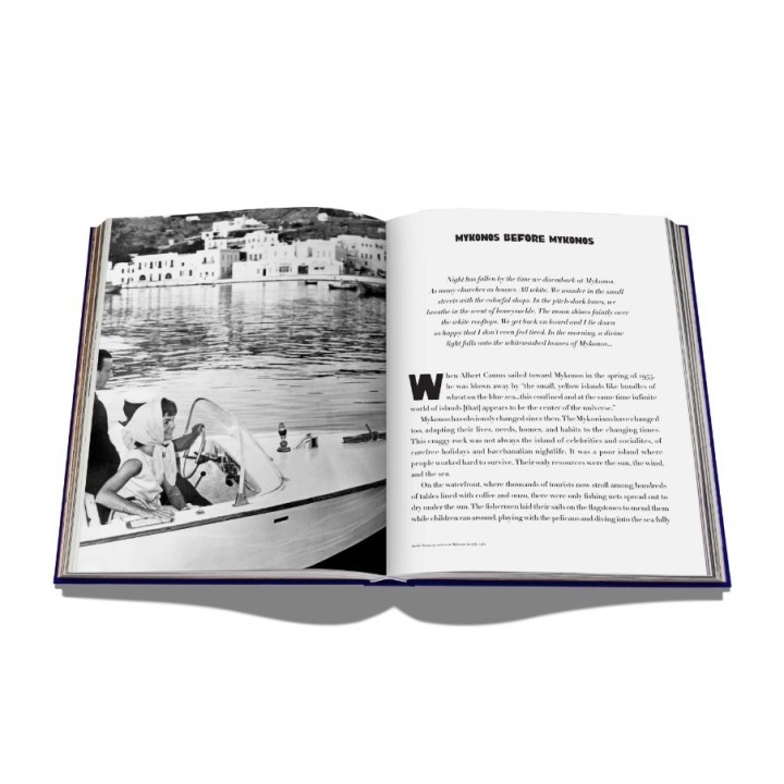 Assouline Libro Mykonos Muse copertina in seta