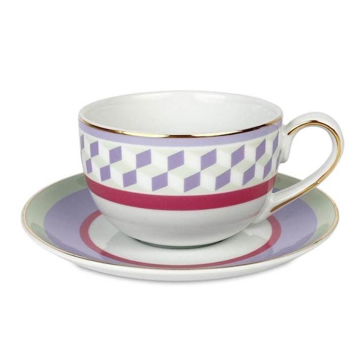 Baci Milano Tazza da colazione Firenze con piattino